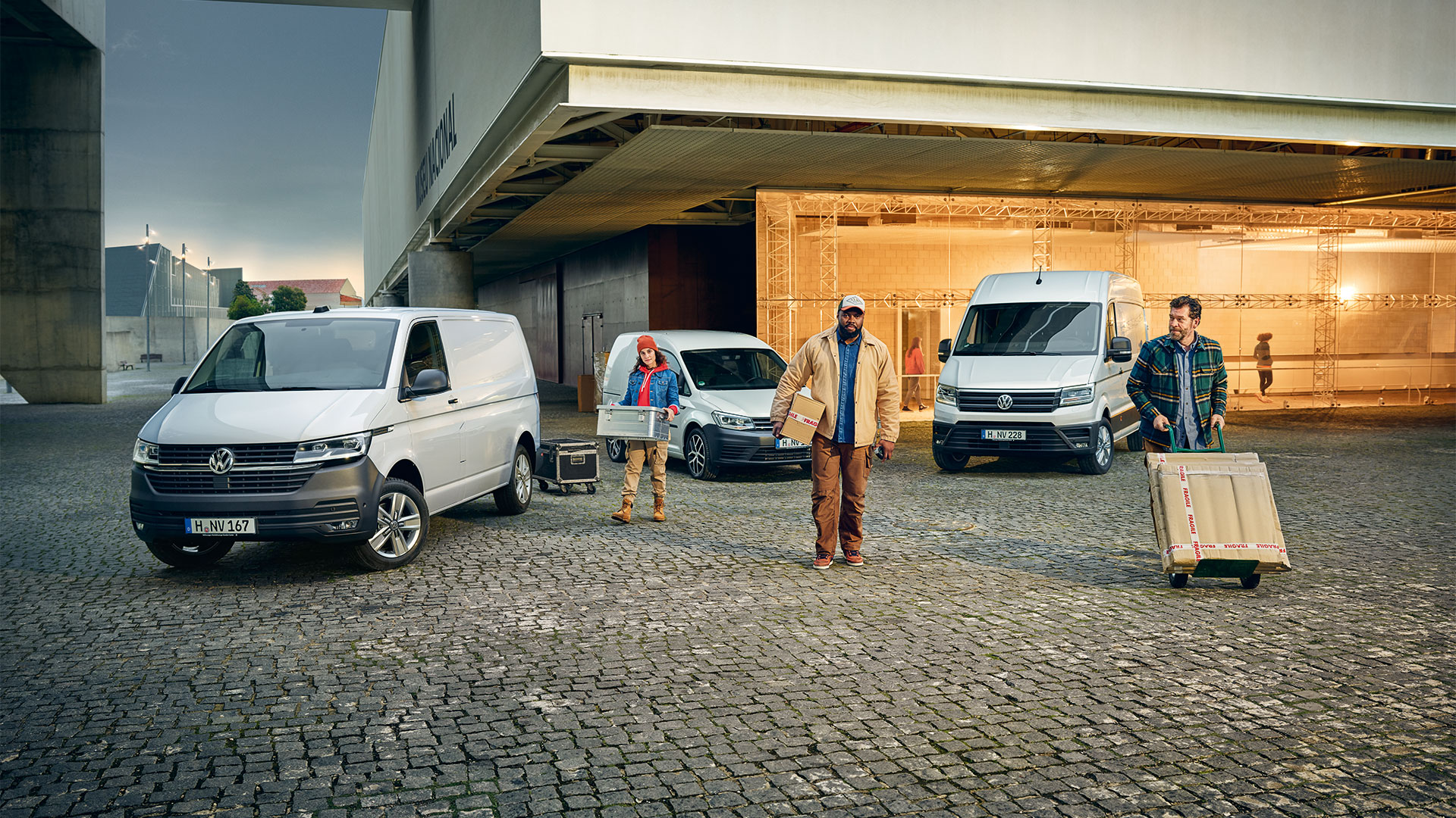 gamme Volkswagen Véhicules Utilitaires Crafter Van caddy transporter ville